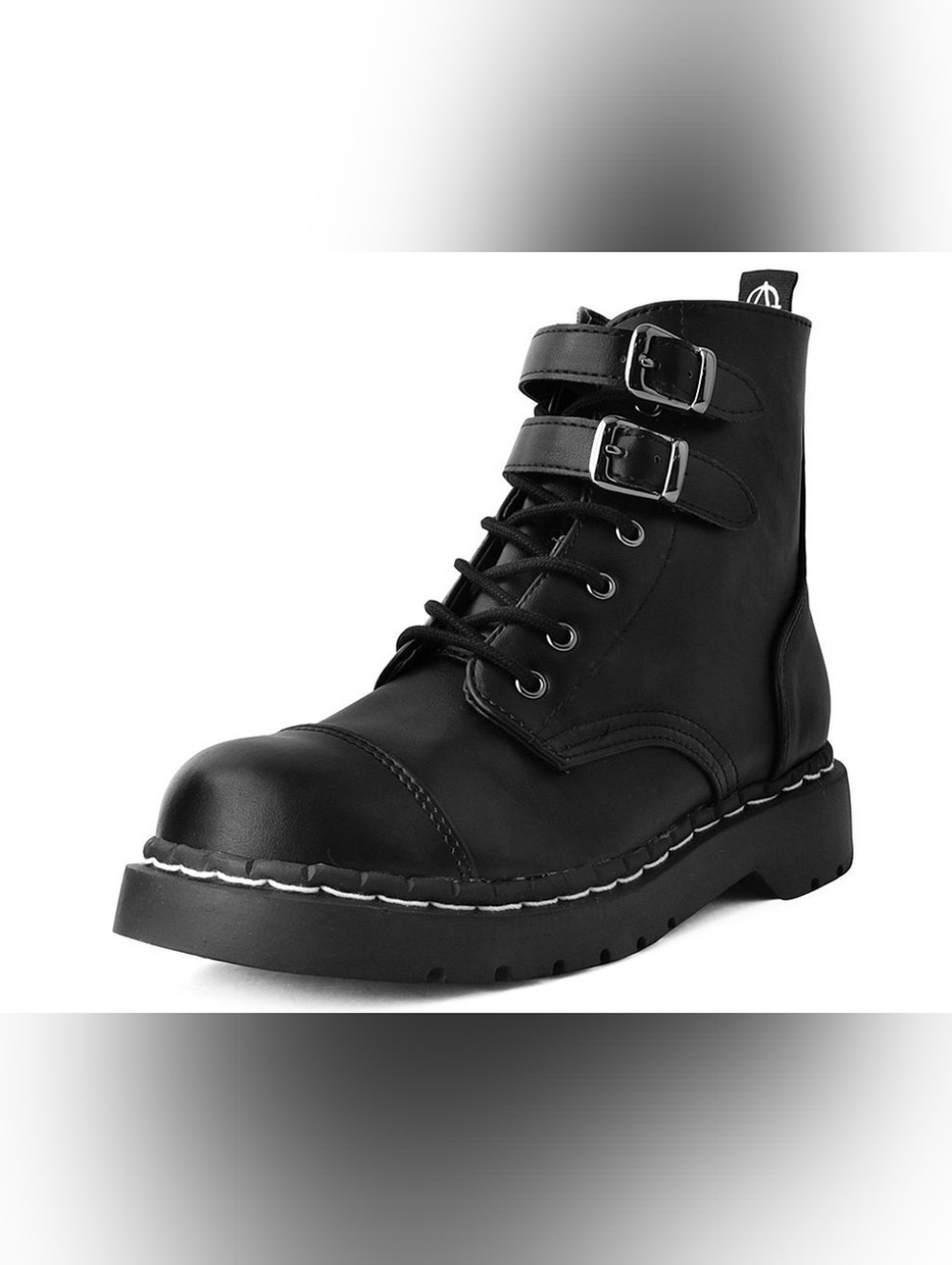 T.U.K | Black 2-Buckle Anarchic Boot